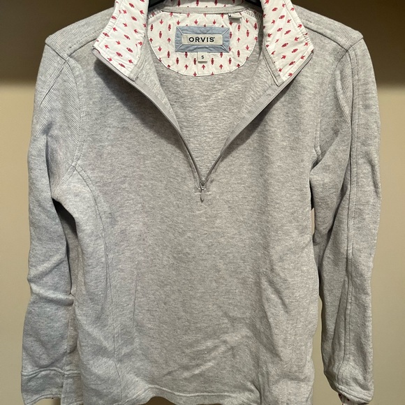 Orvis Tops - Orvis Gray Zip Up Sweater with Classic Style